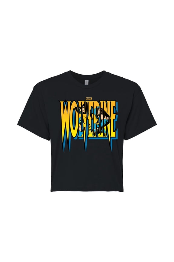 Wolverine - Logo - Juniors Cropped Graphic T-Shirt