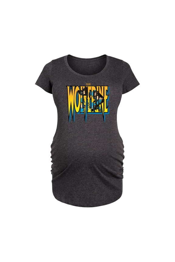 Wolverine - Logo - Maternity Scoop Neck Graphic T-Shirt