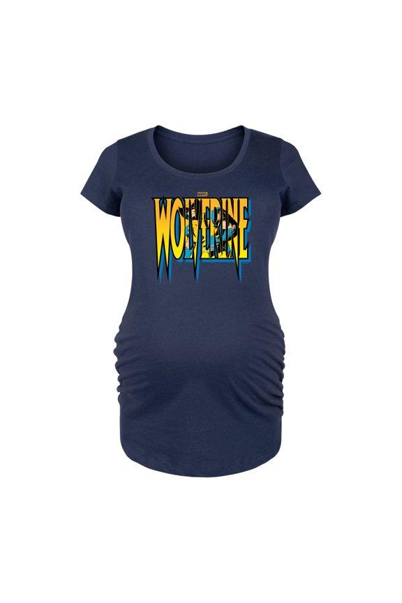 Wolverine - Logo - Maternity Scoop Neck Graphic T-Shirt