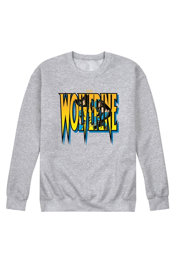 - Wolverine Logo - Men's Crew Fleece Sweatshirt