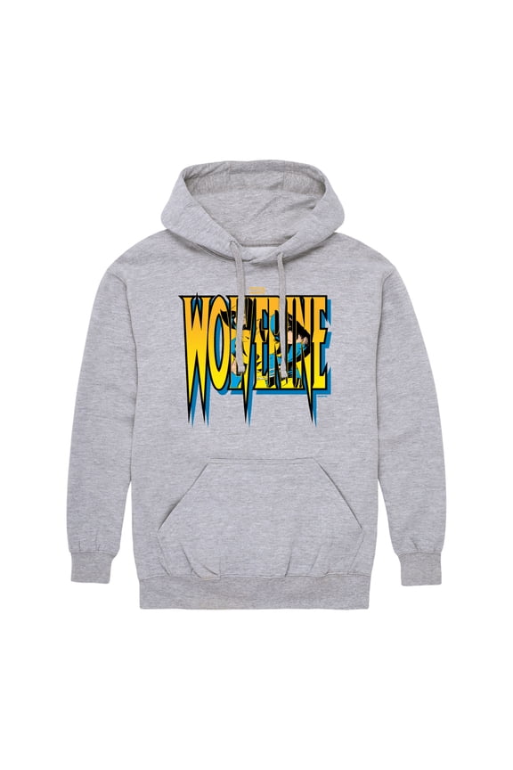 - Wolverine Logo - Men's Fleece Hoodie Sweatshirt