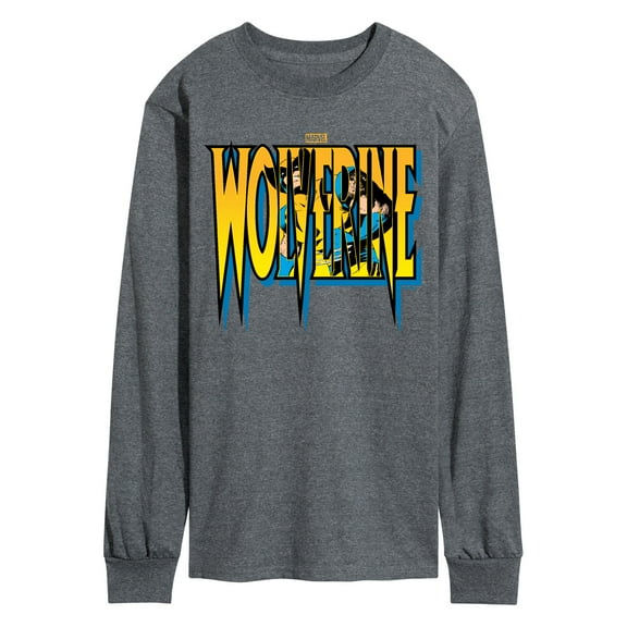 Marvel Wolverine - Logo - Men's Long Sleeve Graphic T-Shirt
