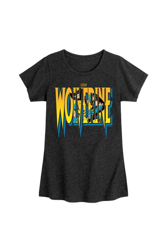 Wolverine - Logo - Toddler and Youth Girls Fitted Short Sleeve Graphic T-Shirt