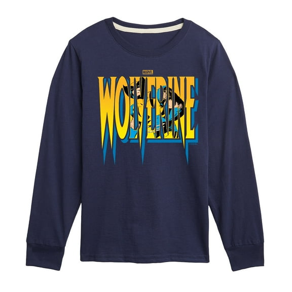 Marvel Wolverine - Logo - Toddler and Youth Long Sleeve Graphic T-Shirt