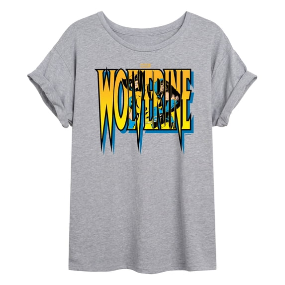 Marvel Wolverine - Logo - Women's Oversized Graphic T-Shirt