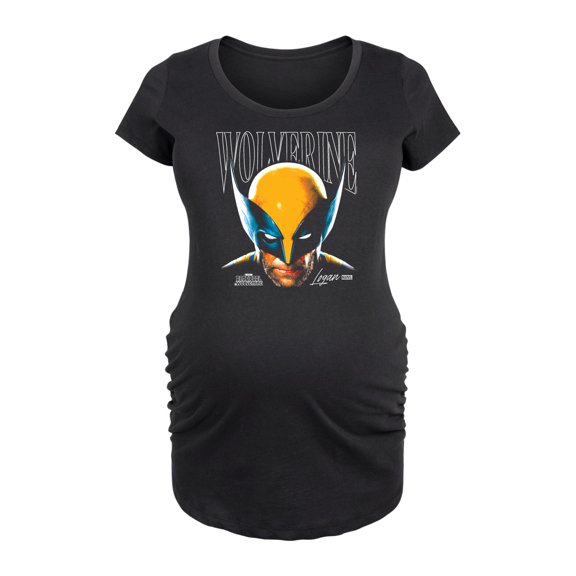 Marvel Wolverine - Masked Face - Maternity Scoop Neck Graphic T-Shirt