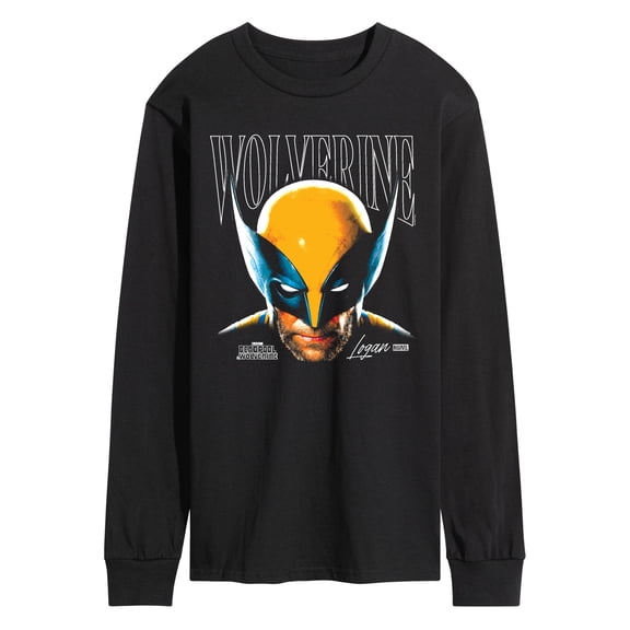 Marvel - Wolverine Masked Face Men's Long Sleeve Graphic T-Shirt