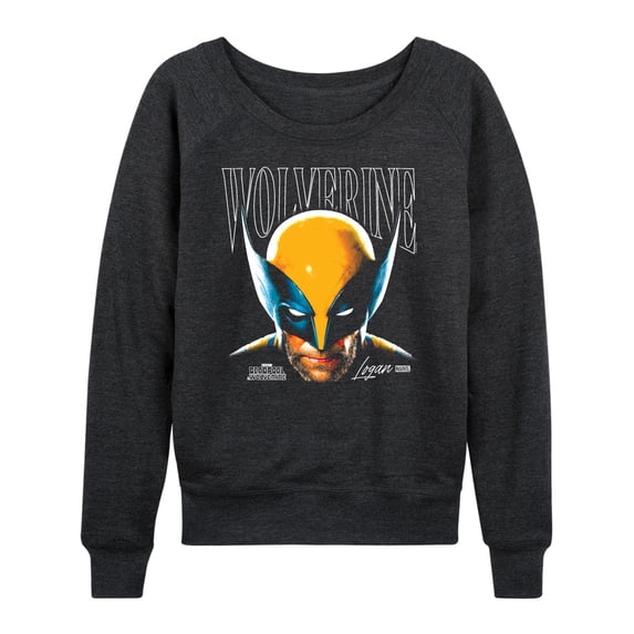 Marvel Wolverine - Masked Face - Women's French Terry Pullover Sweatshirt
