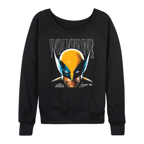 Marvel Wolverine - Masked Face - Women's French Terry Pullover Sweatshirt