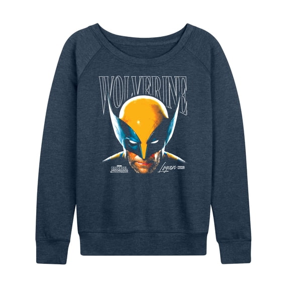 Marvel Wolverine - Masked Face - Women's French Terry Pullover Sweatshirt