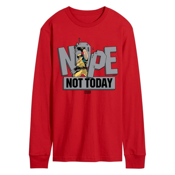 Marvel Wolverine - Nope Not Today - Men's Long Sleeve Graphic T-Shirt