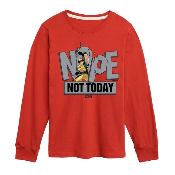 Marvel Wolverine - Nope Not Today - Toddler and Youth Long Sleeve Graphic T-Shirt