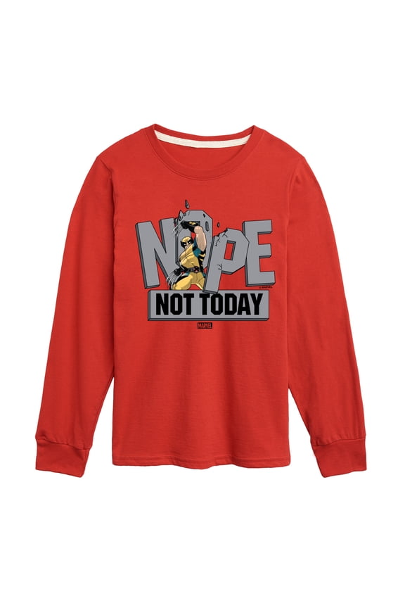 Wolverine - Nope Not Today - Toddler and Youth Long Sleeve Graphic T-Shirt