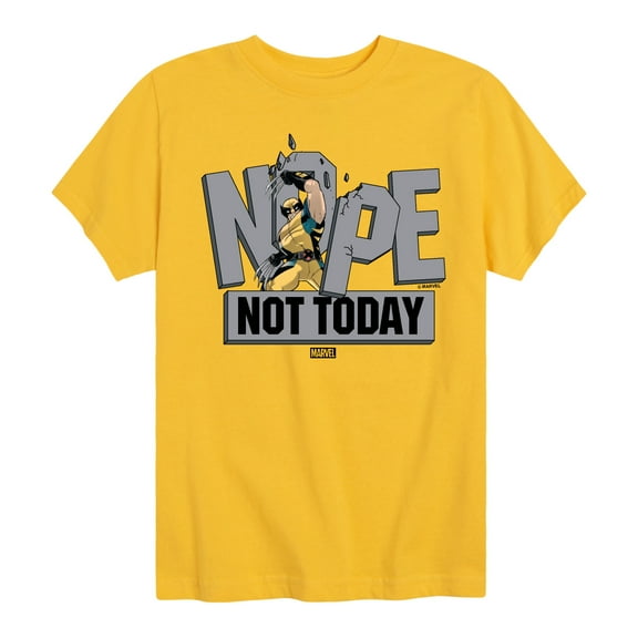 Marvel Wolverine - Nope Not Today - Toddler and Youth Short Sleeve Graphic T-Shirt