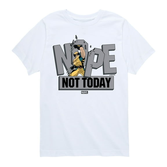 Marvel Wolverine - Nope Not Today - Toddler and Youth Short Sleeve Graphic T-Shirt