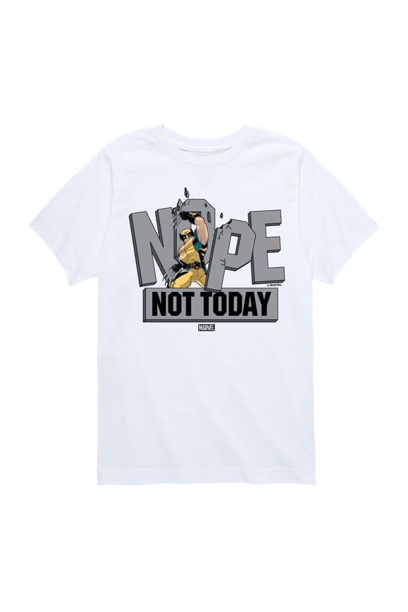 Wolverine - Nope Not Today - Toddler and Youth Short Sleeve Graphic T-Shirt