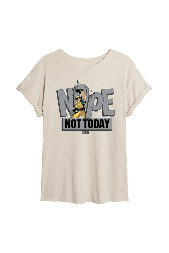 Wolverine - Nope Not Today - Women's Oversized Graphic T-Shirt