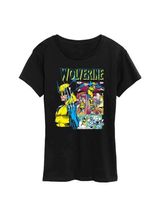 - Wolverine Panel Portrait Women's Short Sleeve Graphic T-Shirt