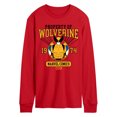 thumbnail image 1 of Marvel Wolverine - Property Of - Men's Long Sleeve Graphic T-Shirt, 1 of 4