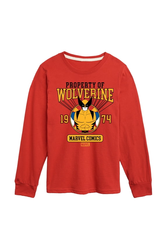 Wolverine - Property Of - Toddler and Youth Long Sleeve Graphic T-Shirt