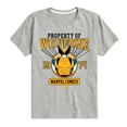 thumbnail image 1 of Marvel Wolverine - Property Of - Toddler and Youth Short Sleeve Graphic T-Shirt, 1 of 5
