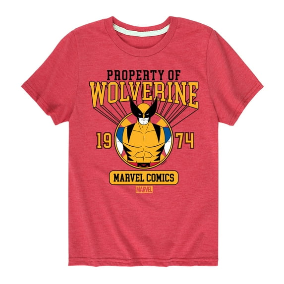 Marvel Wolverine - Property Of - Toddler and Youth Short Sleeve Graphic T-Shirt