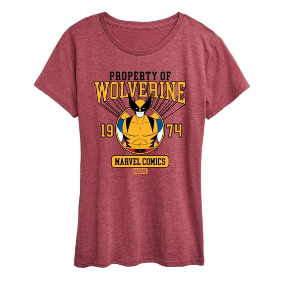 Marvel Wolverine - Property Of - Women's Short Sleeve Graphic T-Shirt