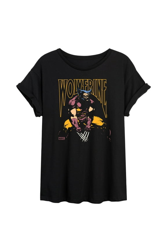 Wolverine - Silhouette - Women's Oversized Graphic T-Shirt