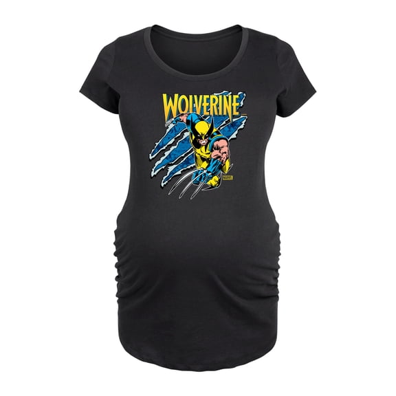 Marvel Wolverine - Slash - Maternity Scoop Neck Graphic T-Shirt