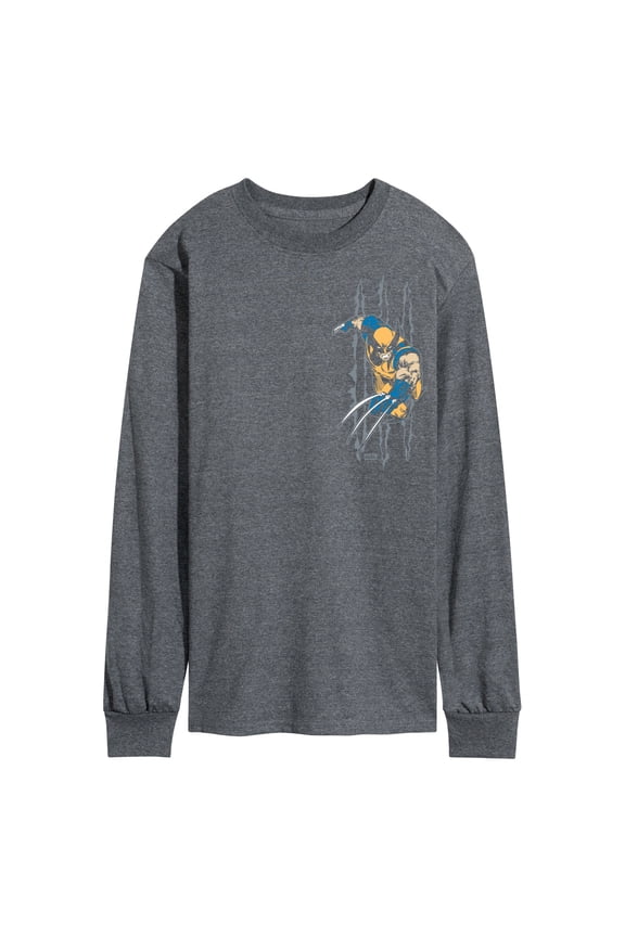 - Wolverine Slash - Men's Long Sleeve Graphic T-Shirt