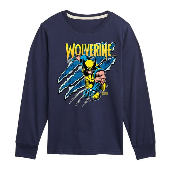 Marvel Wolverine - Slash - Toddler and Youth Long Sleeve Graphic T-Shirt