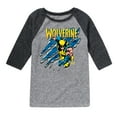 thumbnail image 1 of Marvel Wolverine - Slash - Toddler and Youth Raglan, 1 of 4