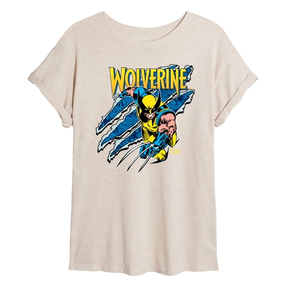 Marvel Wolverine - Slash - Women's Oversized Graphic T-Shirt