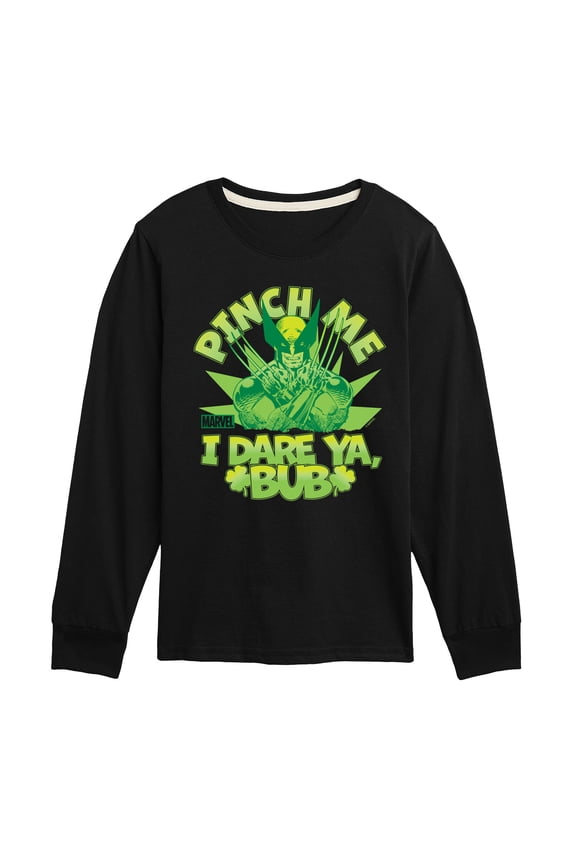 Wolverine - St. Patrick's Day Pinch Me - Toddler And Youth Long Sleeve Graphic T-Shirt