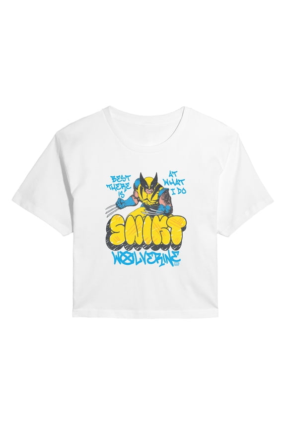 - Wolverine Street - Juniors Cropped Graphic T-Shirt
