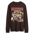 thumbnail image 1 of Marvel - Wolverine Tonal Washed - Men's Long Sleeve Graphic T-Shirt, 1 of 3