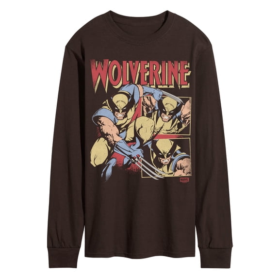 Marvel - Wolverine Tonal Washed - Men's Long Sleeve Graphic T-Shirt