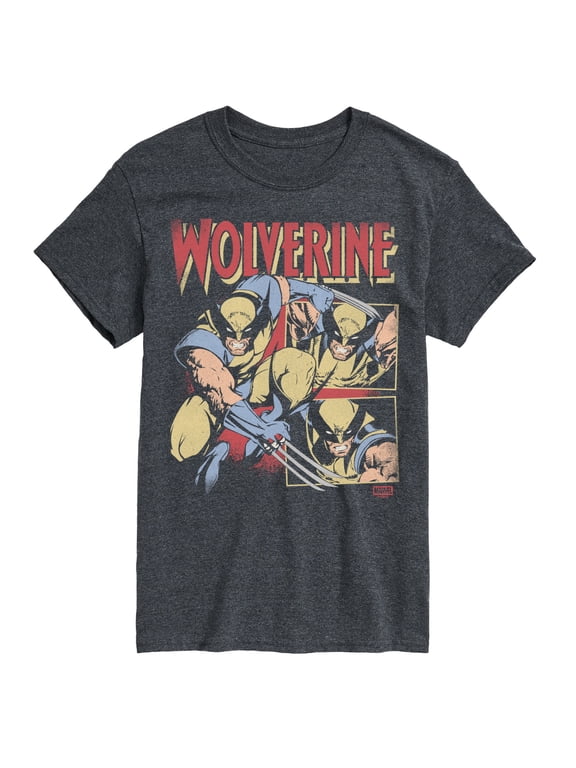 - Wolverine Tonal Washed - Men's Short Sleeve Graphic T-Shirt
