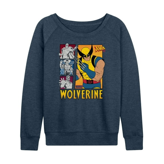 Marvel Wolverine - Vs Villains - Women's French Terry Pullover Sweatshirt