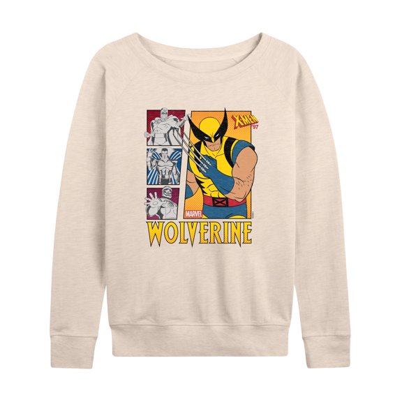 Marvel Wolverine - Vs Villains - Women's French Terry Pullover Sweatshirt