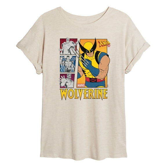 Marvel Wolverine - Vs Villains - Women's Oversized Graphic T-Shirt