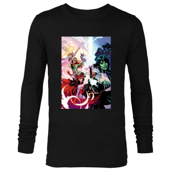 Marvel Women She-Hulk Storm Scarlet Witch Jean Grey Valkyrie - Long Sleeve T-Shirt for Men - Customized-Black