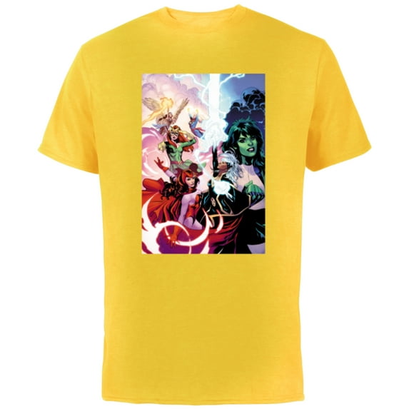 Marvel Women She-Hulk Storm Scarlet Witch Jean Grey Valkyrie - Short Sleeve Cotton T-Shirt for Adults - Customized-Yellow