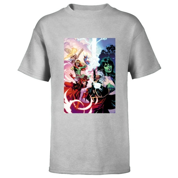 Marvel Women She-Hulk Storm Scarlet Witch Jean Grey Valkyrie - Short Sleeve T-Shirt for Kids - Customized-Athletic Heather