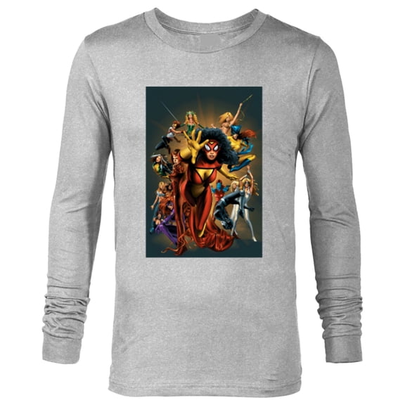 Marvel Women Spider-Woman Scarlet Witch Rogue Dazzler Araña - Long Sleeve T-Shirt for Men - Customized-Athletic Heather