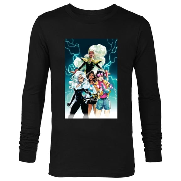 Marvel Women Storm Jubilee Wasp America Chavez & Black Cat - Long Sleeve T-Shirt for Men - Customized-Black