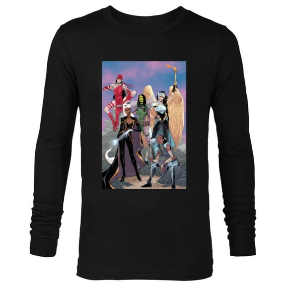 Marvel Women Storm Shuri Gamora Valkyrie Jane Foster Elektra - Long Sleeve T-Shirt for Men - Customized-Black