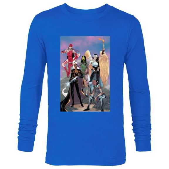Marvel Women Storm Shuri Gamora Valkyrie Jane Foster Elektra - Long Sleeve T-Shirt for Men - Customized-Navy