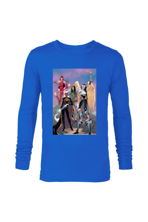 Women Storm Shuri Gamora Valkyrie Jane Foster Elektra - Long Sleeve T-Shirt for Men - Customized-Navy