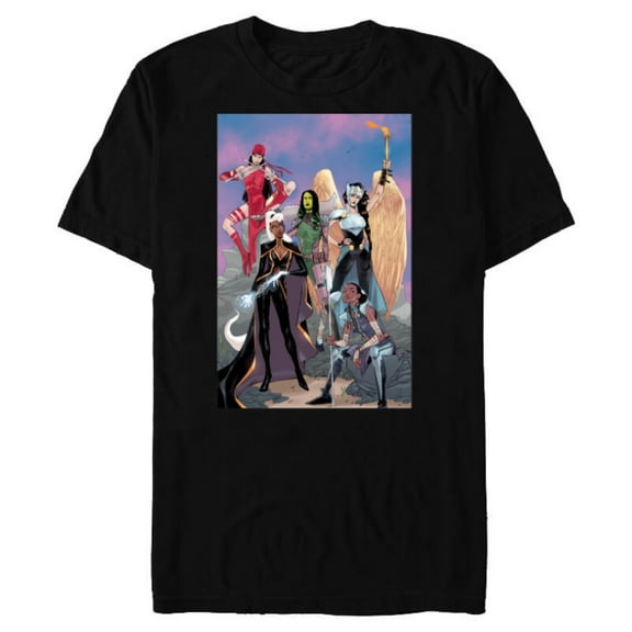 Marvel Women Storm Shuri Gamora Valkyrie Jane Foster Elektra - Short Sleeve Blended T-Shirt for Adults - Customized-Black